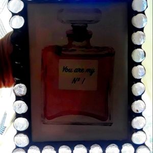 Unique picture frame purple stones